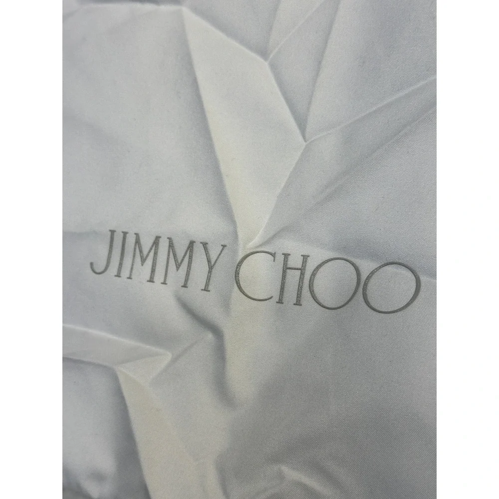 Jimmy Choo White Shoe Dust Bag Pouch Made in Italy‎ 10